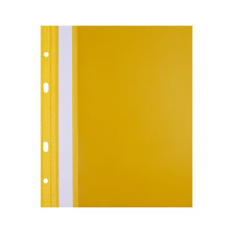 Skoroszyt Biurfol A5/2cm PVC z E/perf, Żółty